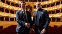 Il Presidente del Regio e Sindaco di Parma, Michele Guerra, e il Sovrintendente Luciano Messi